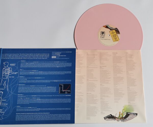 ExP album Fully Fledged Fraud pink vinyl and slip