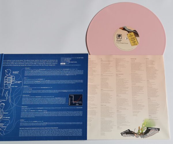 ExP album Fully Fledged Fraud pink vinyl and slip